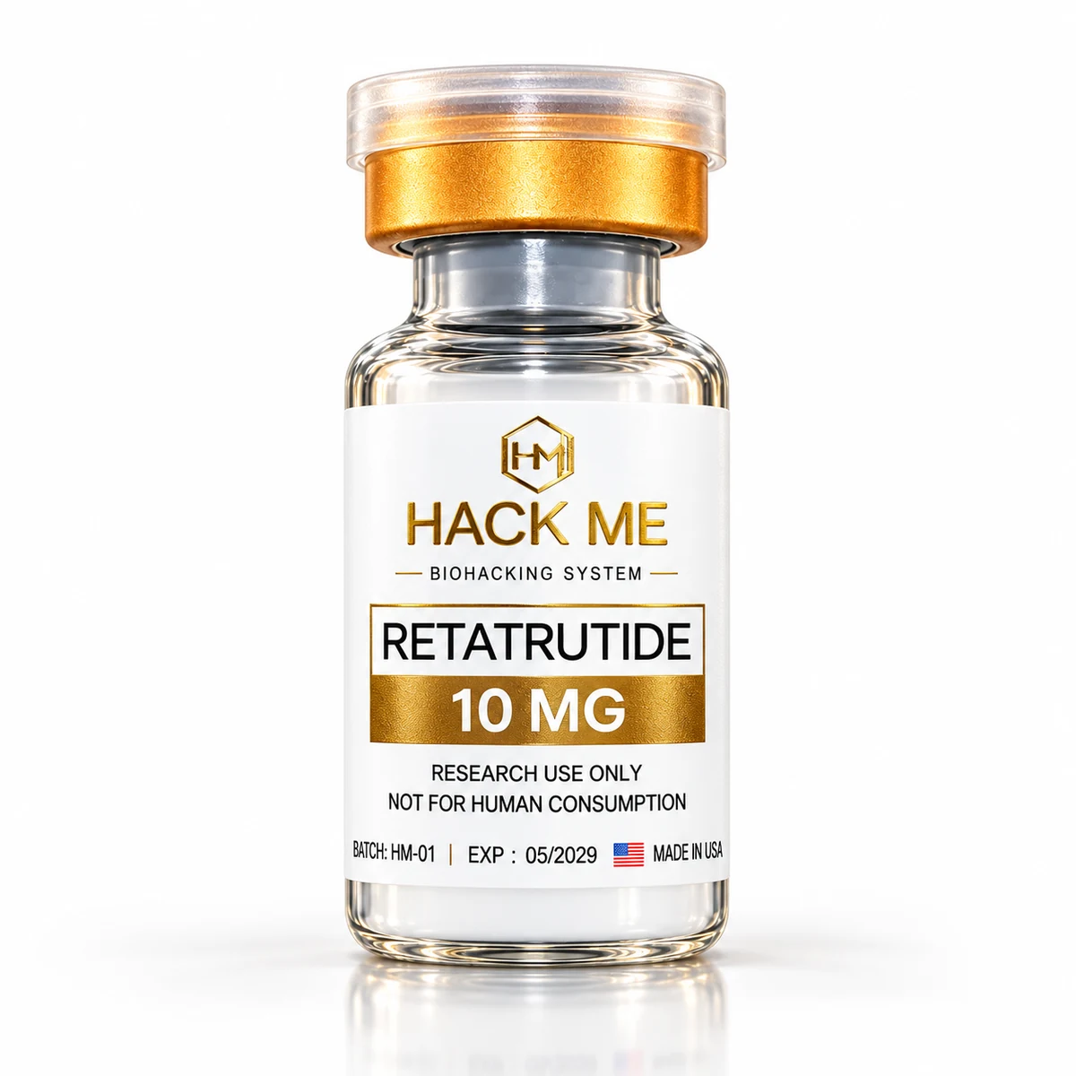 Флакон Retatrutide 10 мг HACK ME